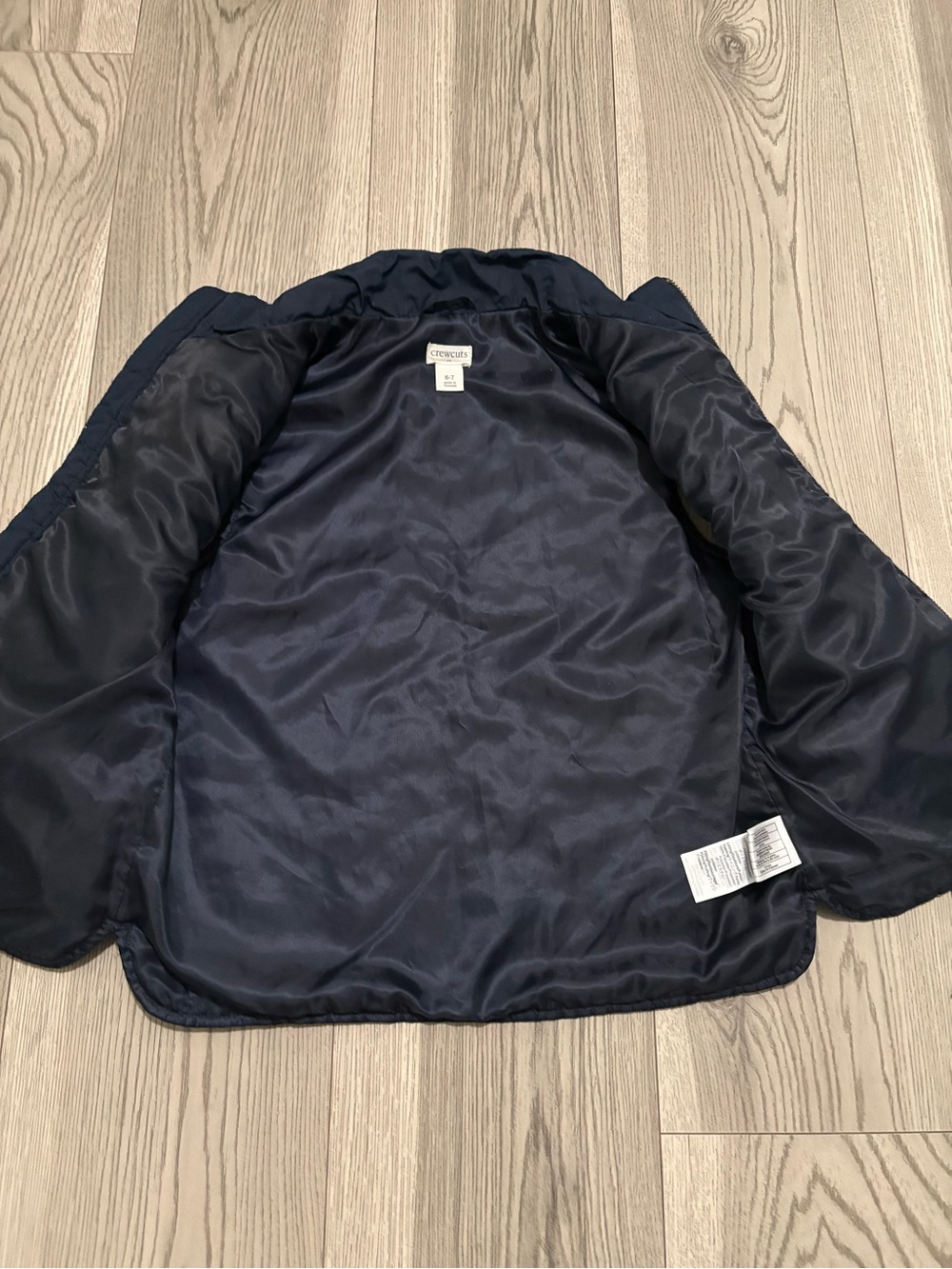 Crewcuts Kids Quilted Navy Vest Size 6/7 - Picture 4 of 7